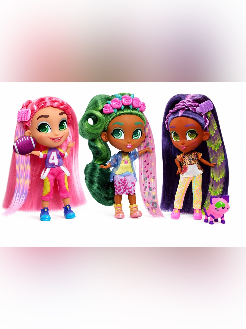 Hairdorables 5 After School Fun Doll Bundle – Kali, Brit & Seige 💖 Like New!